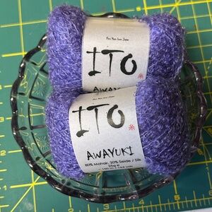 * ITO AWAYUKI Yarn Silk Mohair Lace Shade 551 Lilac / Purple * 164 Yds * NOS